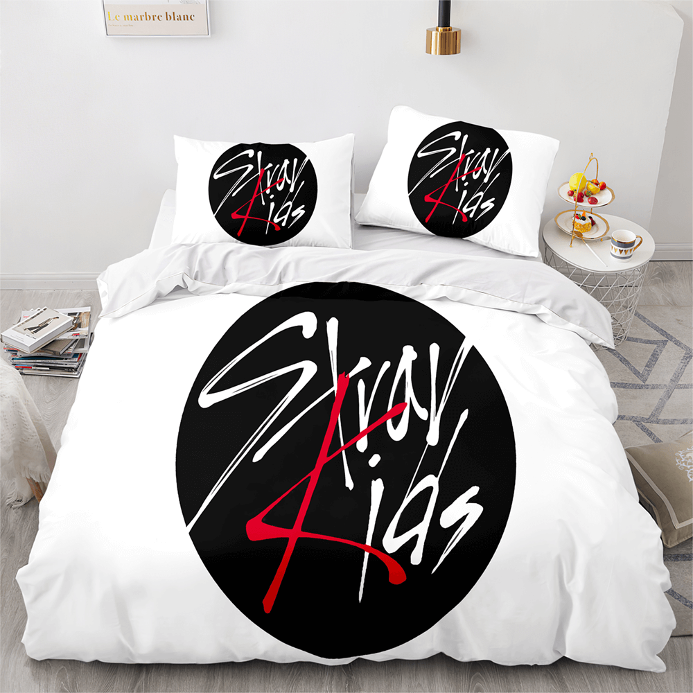 2026 NEW JYP Stray Kids Cosplay Soft Bedding Sets Quilt Covers Without Filler