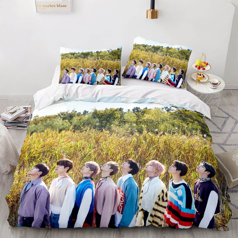 2026 NEW JYP Stray Kids Cosplay Soft Bedding Sets Quilt Covers Without Filler