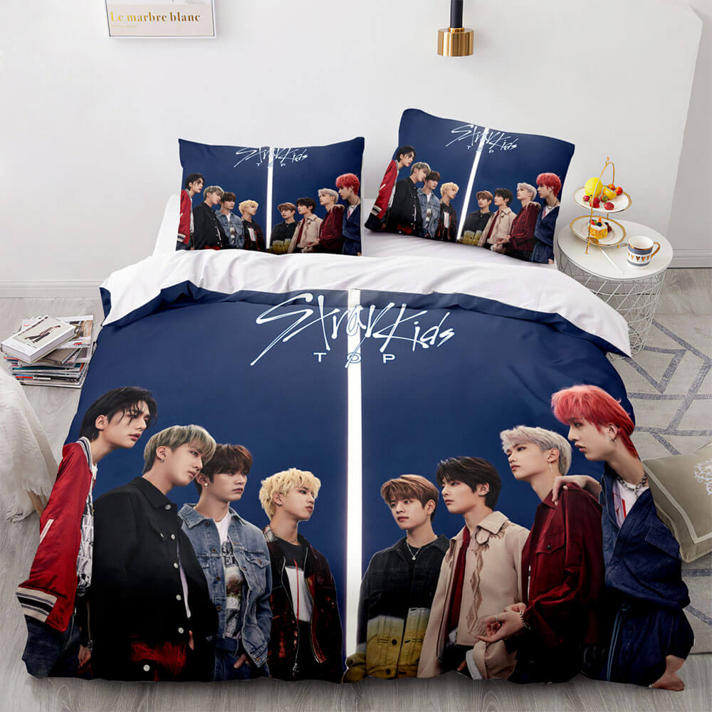 2026 NEW JYP Stray Kids Cosplay Soft Bedding Sets Quilt Covers Without Filler