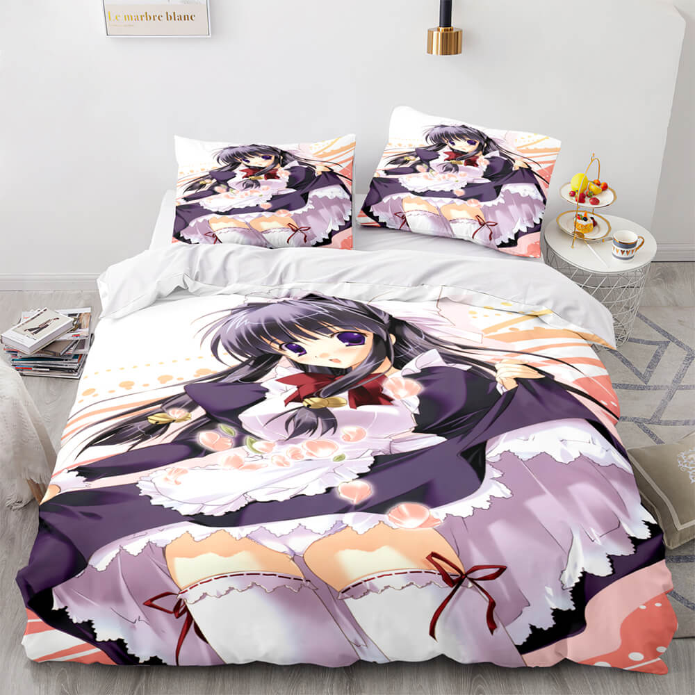 2024 NEW Japan Maid Bedding Set Cosplay Quilt Covers Room Decoration