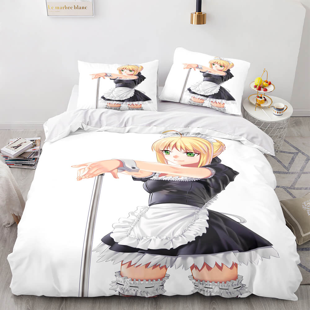 2024 NEW Japan Maid Bedding Set Cosplay Quilt Covers Room Decoration