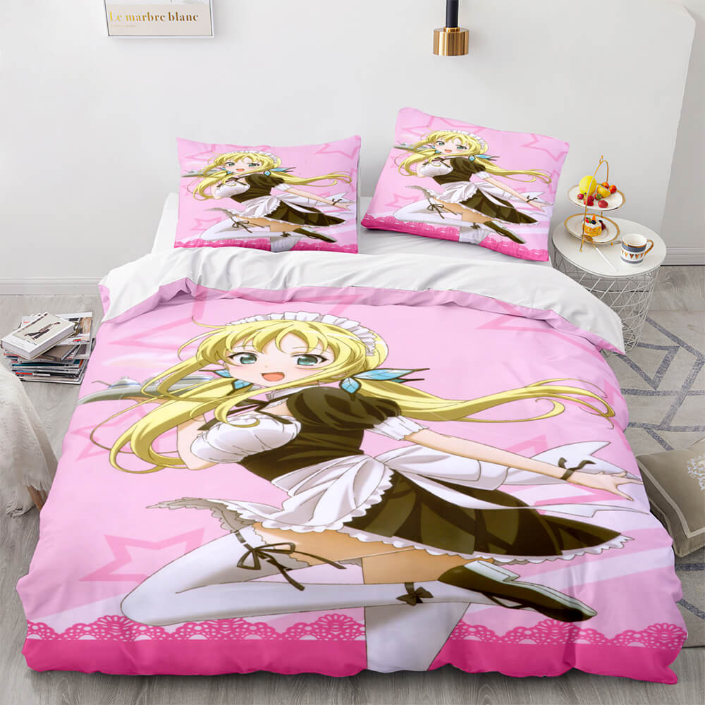 2024 NEW Japan Maid Bedding Set Cosplay Quilt Covers Room Decoration