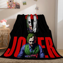 2024 NEW Joker Flannel Caroset Throw Cosplay Blanket