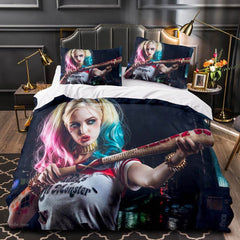 2024 NEW Joker Suicide Squad Harley Quinn Bedding Set Quilt Duvet Cover Sets