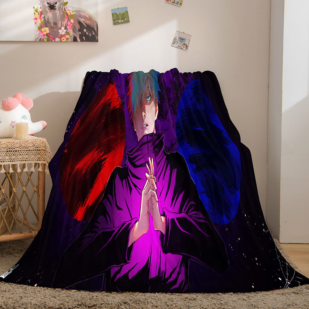 2024 NEW Jujutsu Kaisen Flannel Caroset Throw Cosplay Blanket