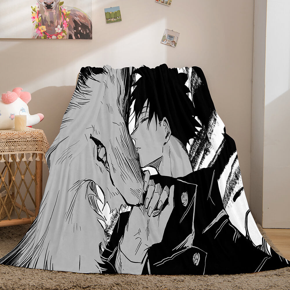 2024 NEW Jujutsu Kaisen Flannel Caroset Throw Cosplay Blanket