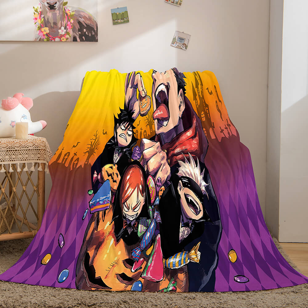 2024 NEW Jujutsu Kaisen Flannel Caroset Throw Cosplay Blanket