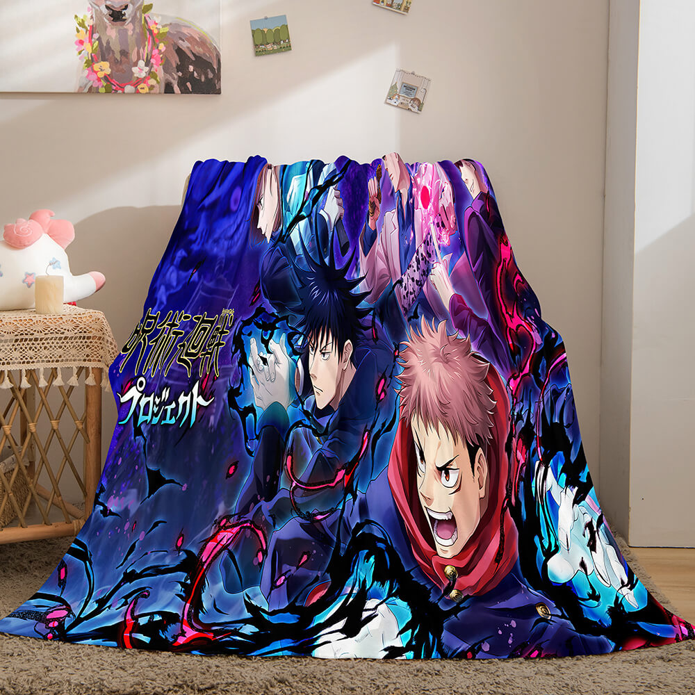 2024 NEW Jujutsu Kaisen Flannel Caroset Throw Cosplay Blanket