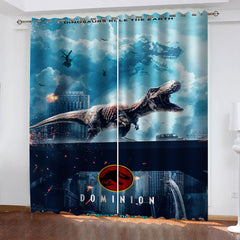 2024 NEW Jurassic World Dominion Curtains Blackout Window Drapes