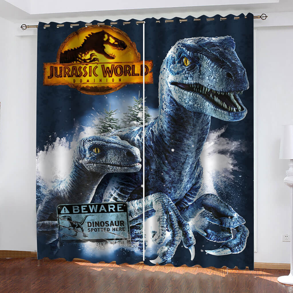 2024 NEW Jurassic World Dominion Curtains Blackout Window Drapes