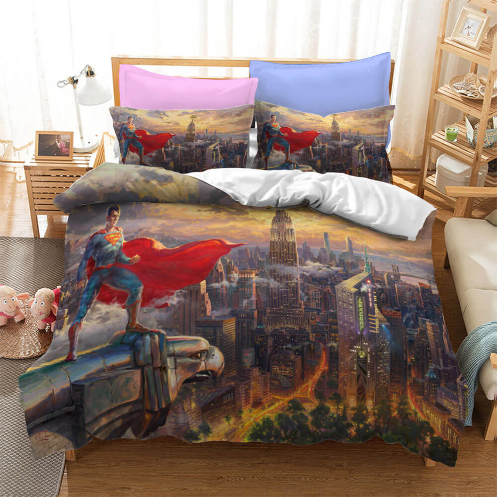 2024 NEW Justice League Batman Superman Bedding Set Quilt Cover Without Filler