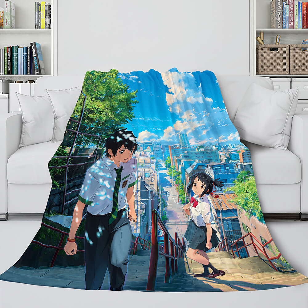 2025 NEW Kimi no Na Wa Cosplay Flannel Blanket Throw