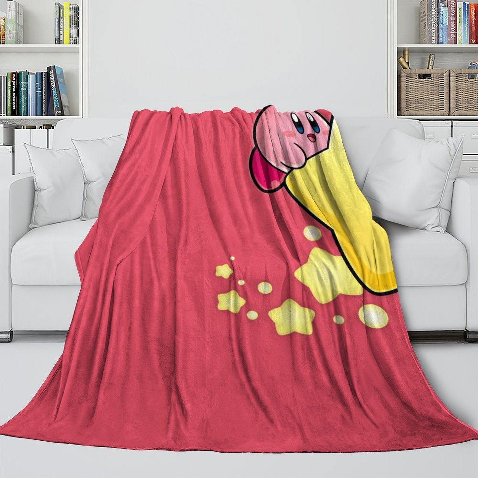 2024 NEW Kirby Blanket Flannel Fleece Throw Room Decoration