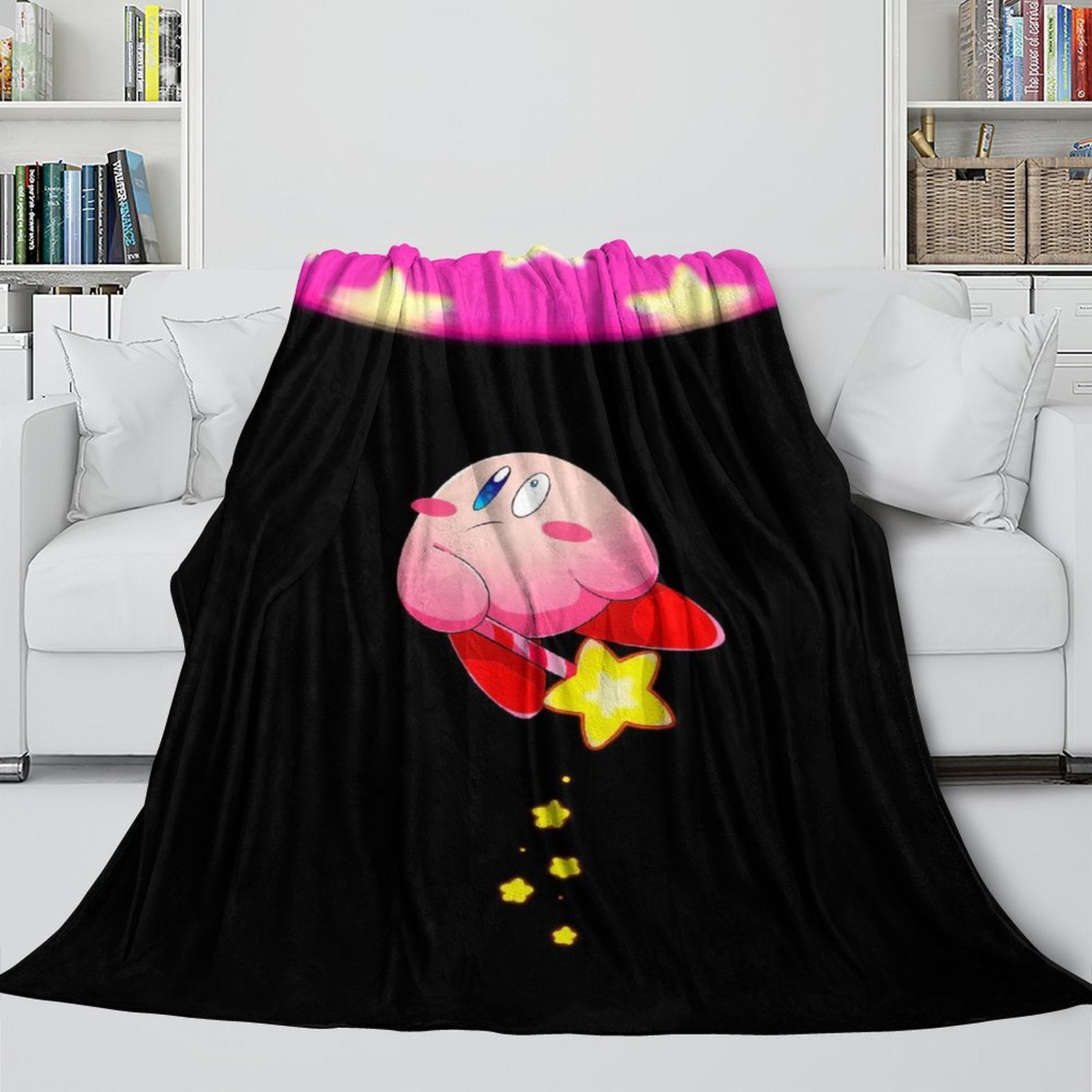 2024 NEW Kirby Blanket Flannel Fleece Throw Room Decoration