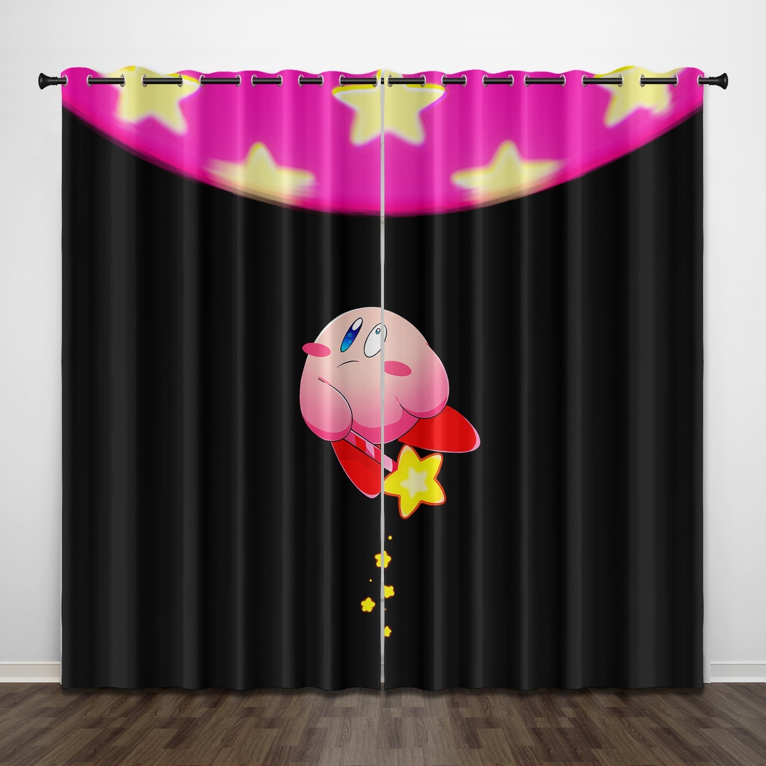 2024 NEW Kirby Curtains Pattern Blackout Window Drapes