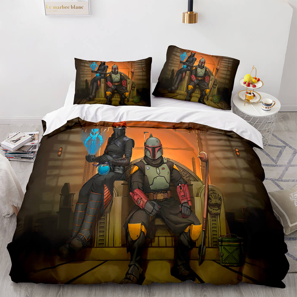 2024 NEW Krrsantan Boba Fett Fennec Shand Trailer Stills Bedding Set Duvet Cover