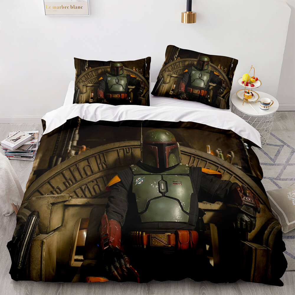 2024 NEW Krrsantan Boba Fett Fennec Shand Trailer Stills Bedding Set Duvet Cover