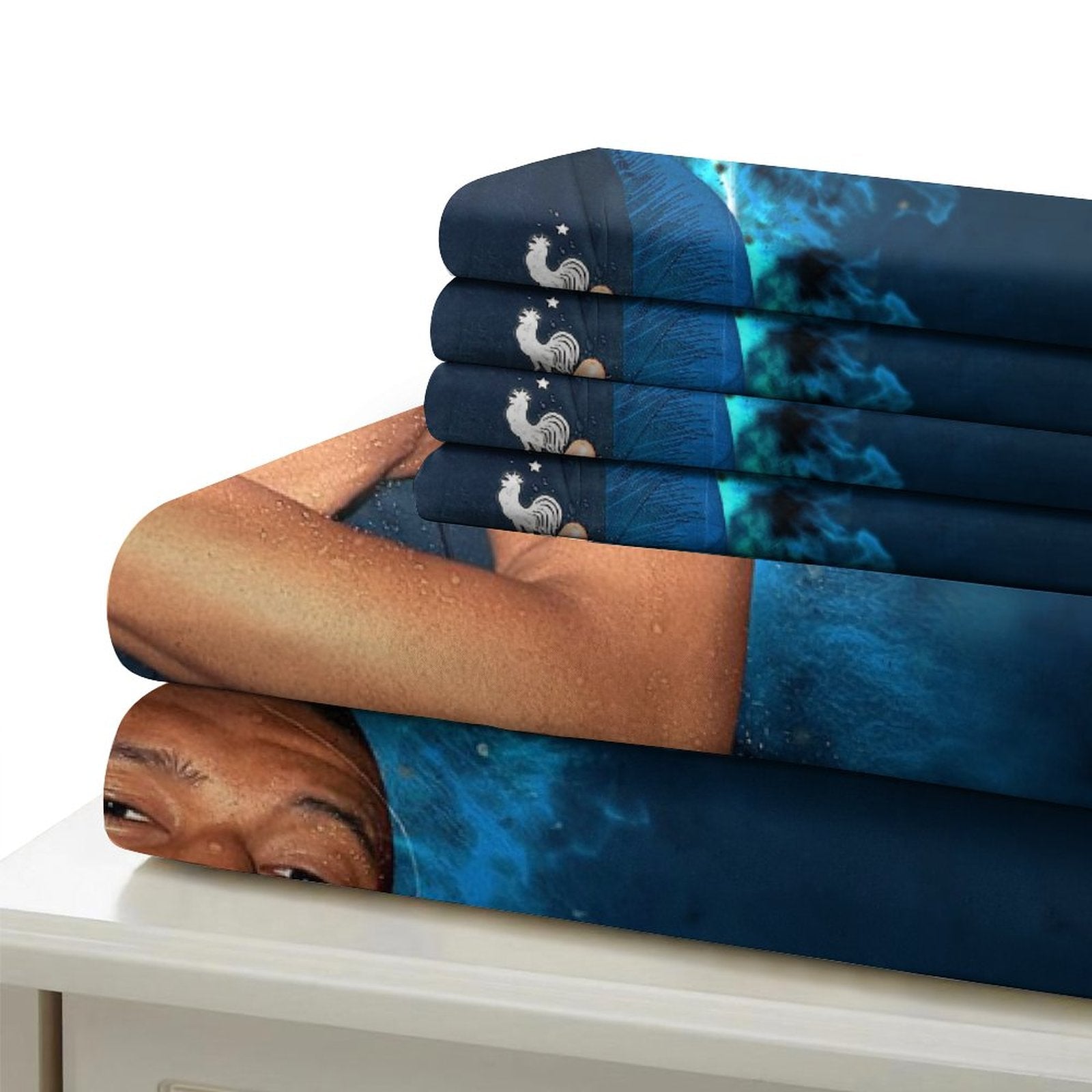 2026 NEW Kylian Mbappé Pattern Bedding Set Quilt Cover Without Filler