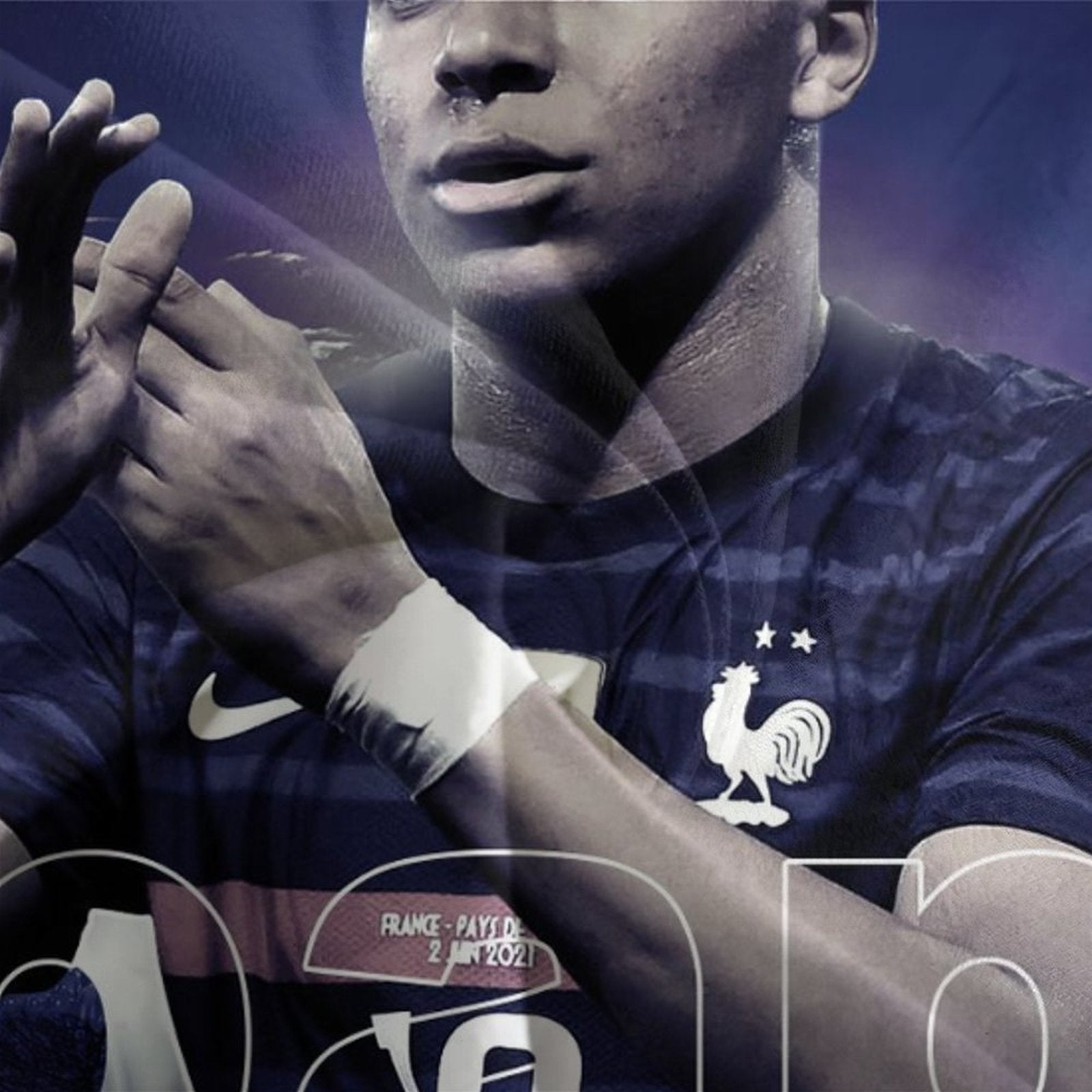 2026 NEW Kylian Mbappé Pattern Bedding Set Quilt Cover Without Filler