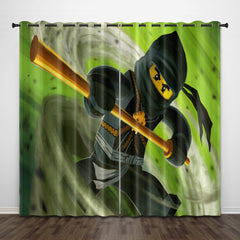 2024 NEW LEGO Ninjago Curtains Pattern Blackout Window Drapes