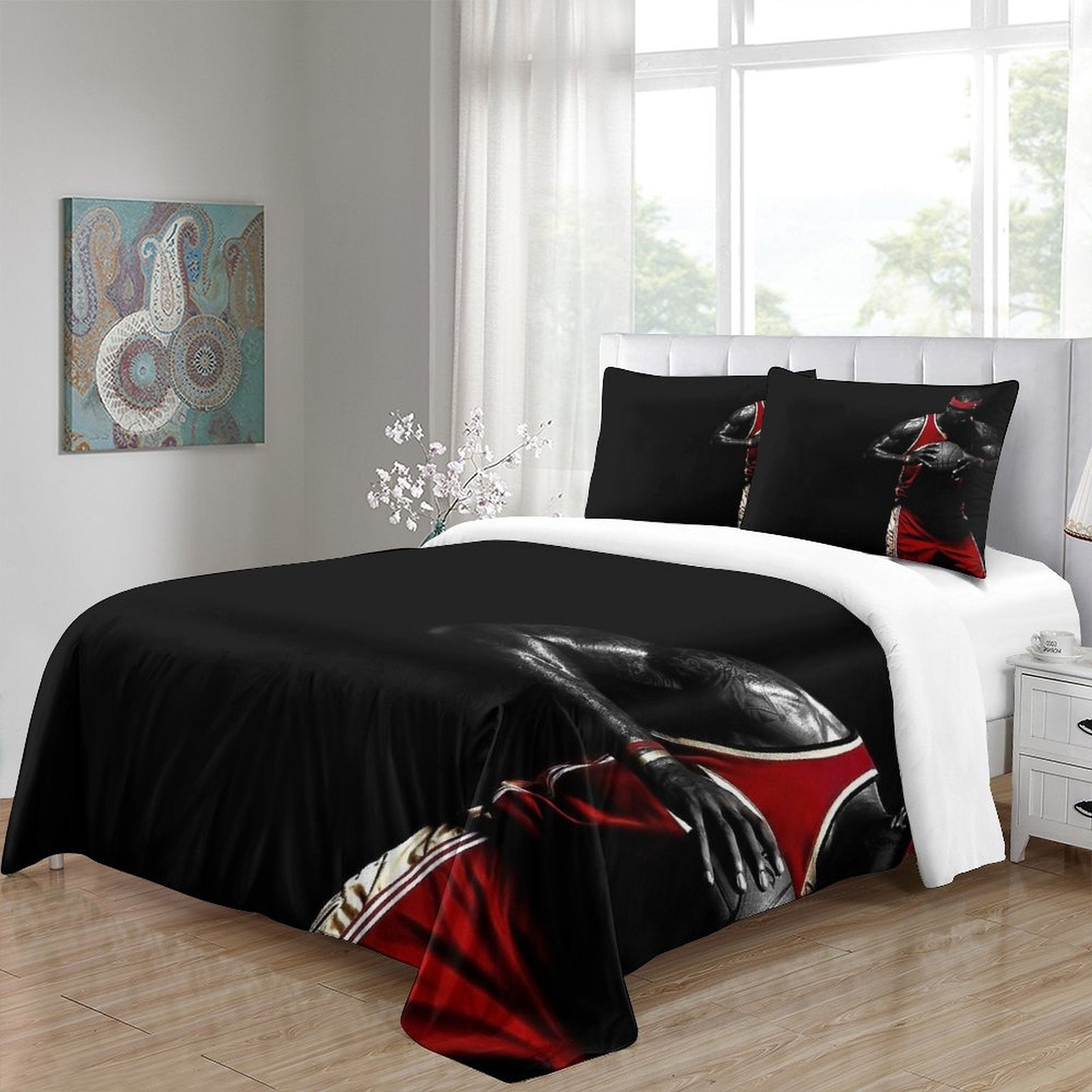 2025 NEW Lakers LeBron Raymone James Bedding Set Pattern Quilt Duvet Cover