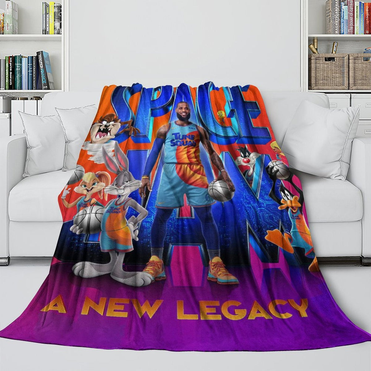 2024 NEW Lakers LeBron Raymone James Blanket Flannel Throw Room Decoration