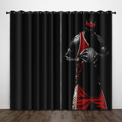 2024 NEW LeBron James LBJ Curtains Pattern Blackout Window Drapes