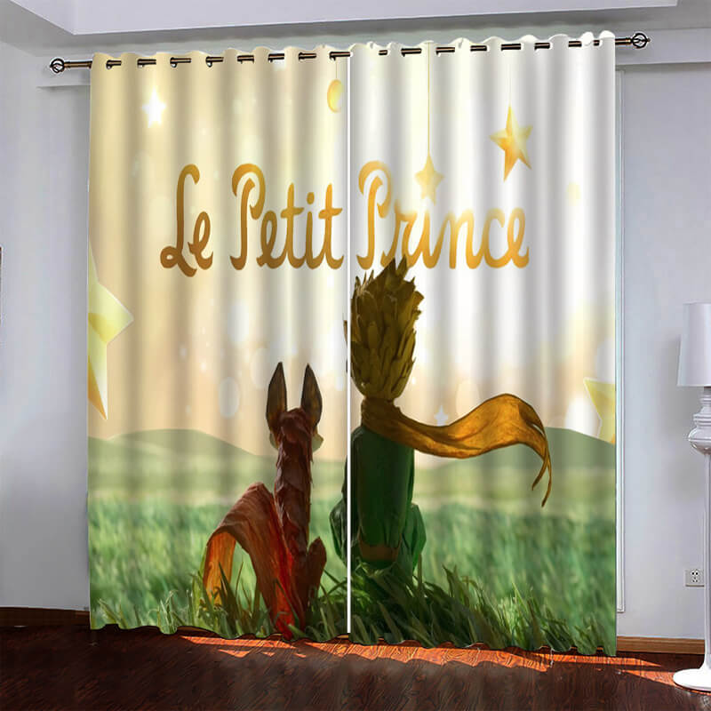 2024 NEW Le Petit Prince Pattern Curtains Blackout Window Drapes