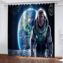 2024 NEW Lightyear Curtains Cosplay Blackout Window Drapes