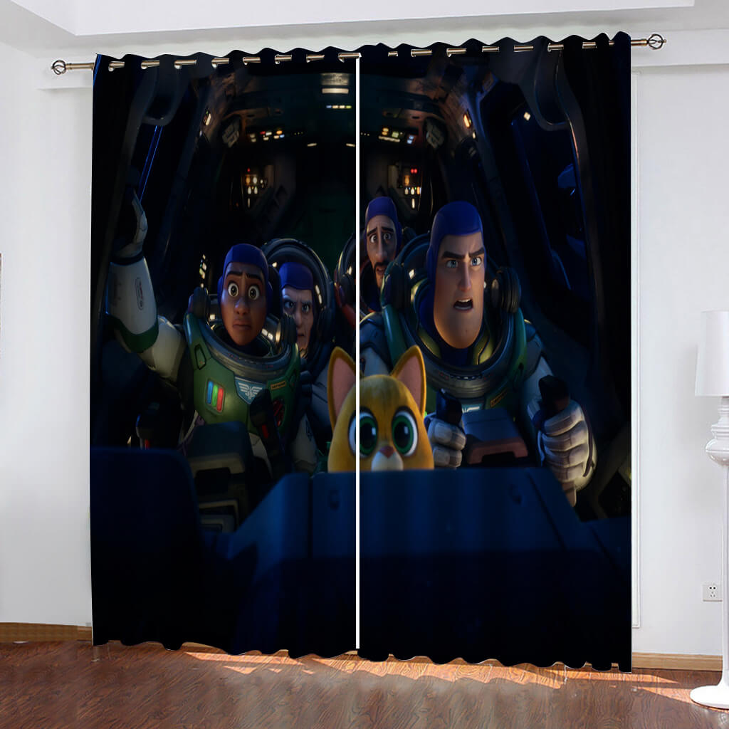 2024 NEW Lightyear Curtains Cosplay Blackout Window Drapes