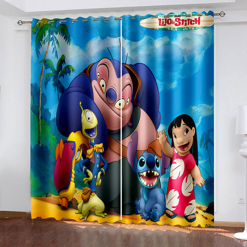 2025 NEW Lilo & Stitch 2 Curtains Blackout Window Drapes