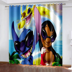 2025 NEW Lilo & Stitch 2 Curtains Blackout Window Drapes