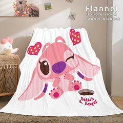 2024 NEW Lilo and Stitch Flannel Fleece Blanket