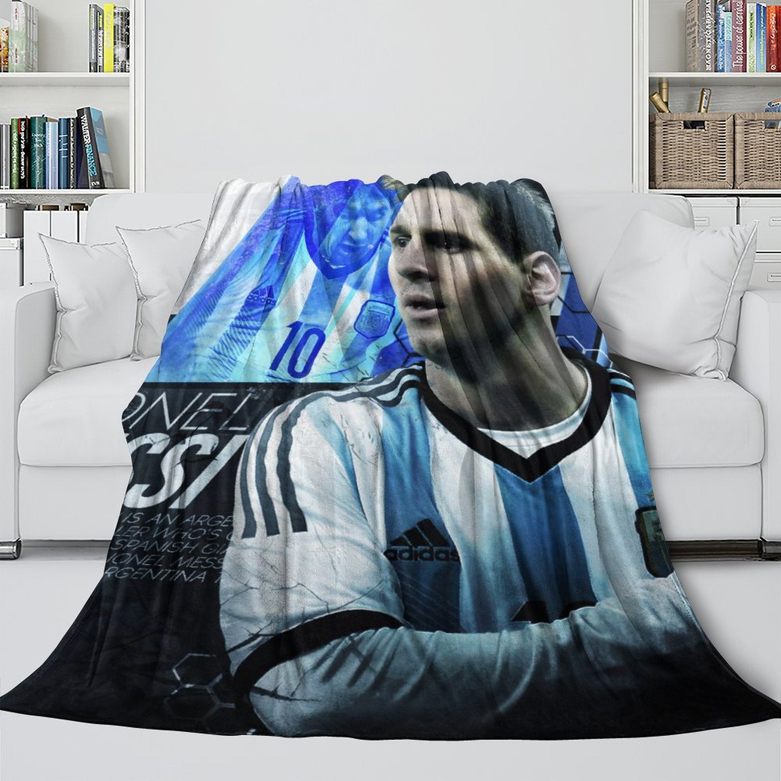 2024 NEW Lionel Blanket Flannel Throw Room Decoration