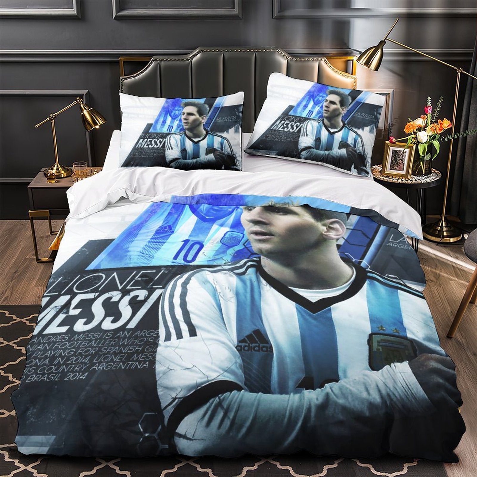 2025 NEW Messi Bedding Set Pattern Quilt Cover Without Filler