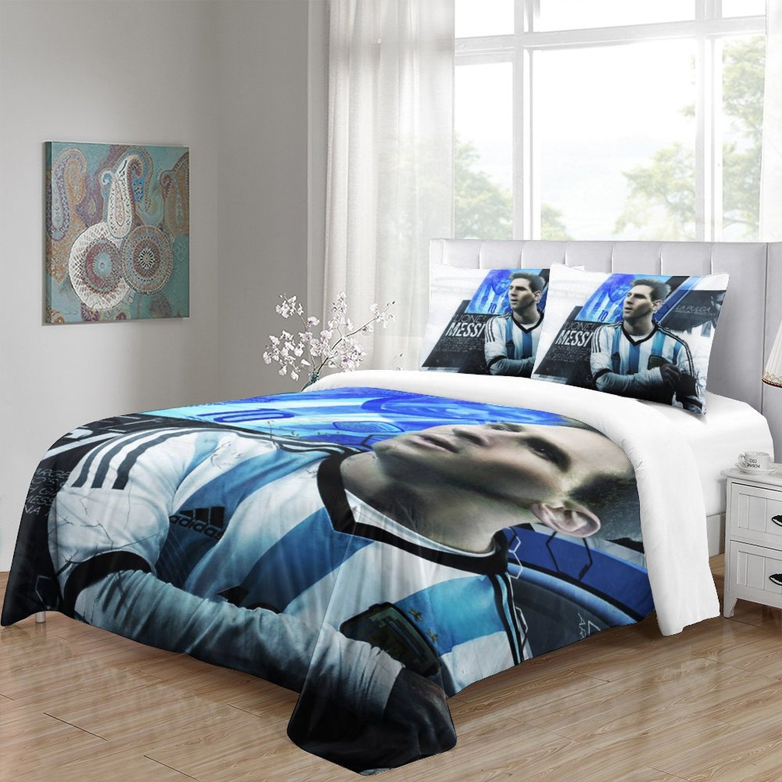 2025 NEW Messi Bedding Set Pattern Quilt Cover Without Filler
