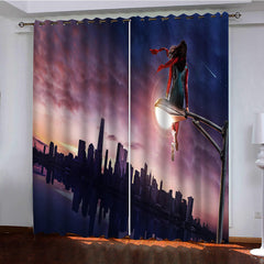 2025 NEW MS MARVEL Curtains Pattern Blackout Window Drapes