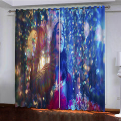 2025 NEW MS MARVEL Curtains Pattern Blackout Window Drapes