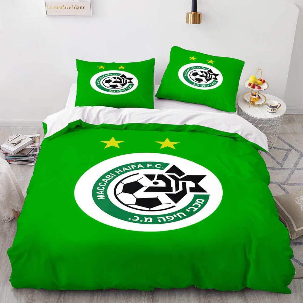 2024 NEW Maccabi Haifa F.C. Bedding Set Quilt Duvet Cover Throw Bedding Sets