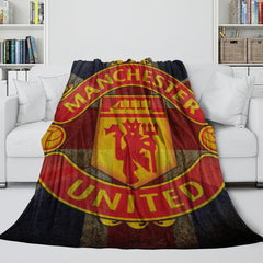 2024 NEW Manchester United Football Club Blanket Flannel Throw Room Decoration