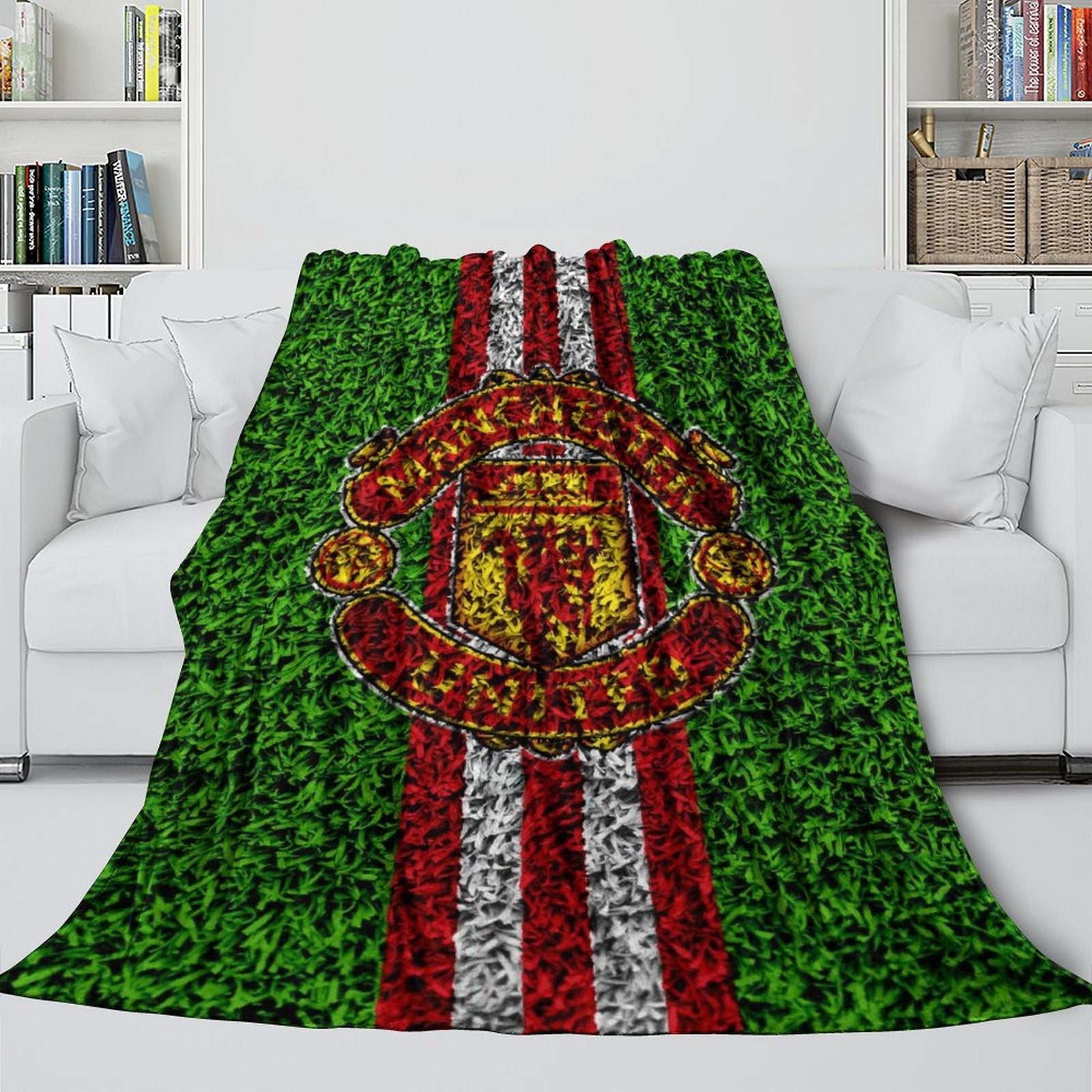 2024 NEW Manchester United Football Club Blanket Flannel Throw Room Decoration