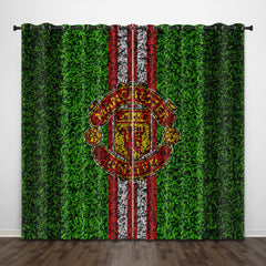 2024 NEW Manchester United Football Club Curtains Pattern Blackout Window Drapes