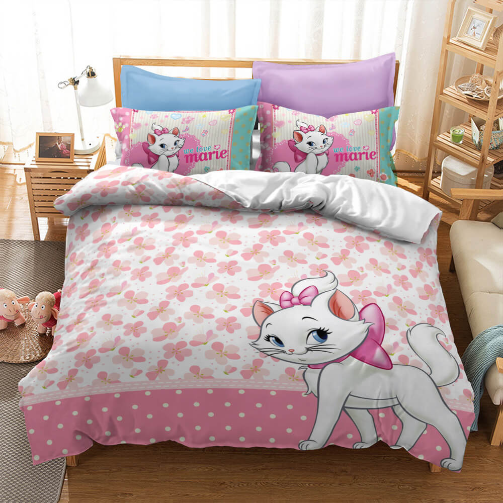 2024 NEW Marie Cat Bedding Sets Pattern Quilt Cover Without Filler
