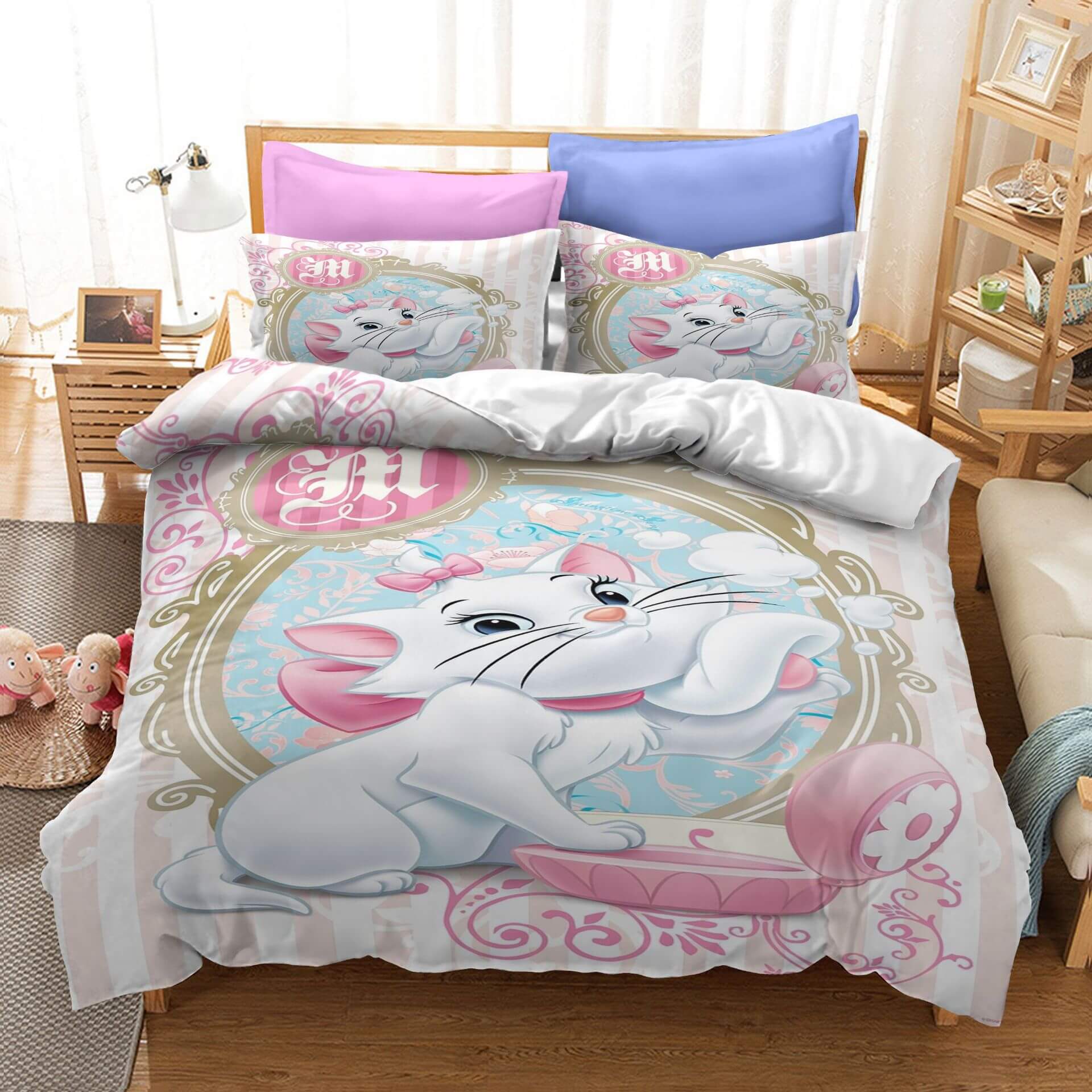 2024 NEW Marie Cat Bedding Sets Pattern Quilt Cover Without Filler