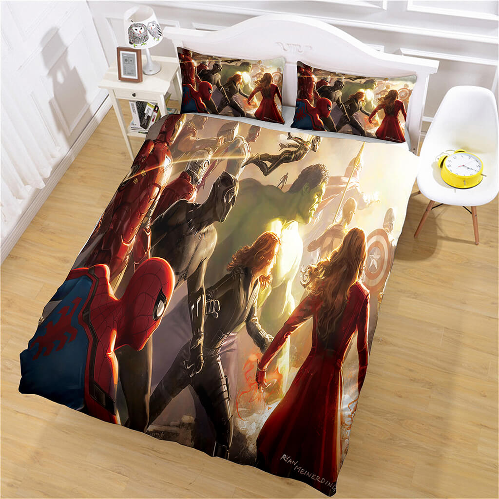 2024 NEW Marvel Avengers Bedding Set Quilt Cosplay Quilt Cover Without Filler