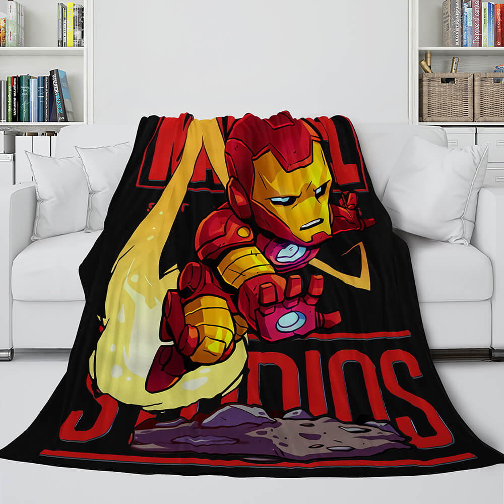 2024 NEW Marvel Hero Flannel Fleece Throw Cosplay Blanket Shawl Wrap Nap Quilt