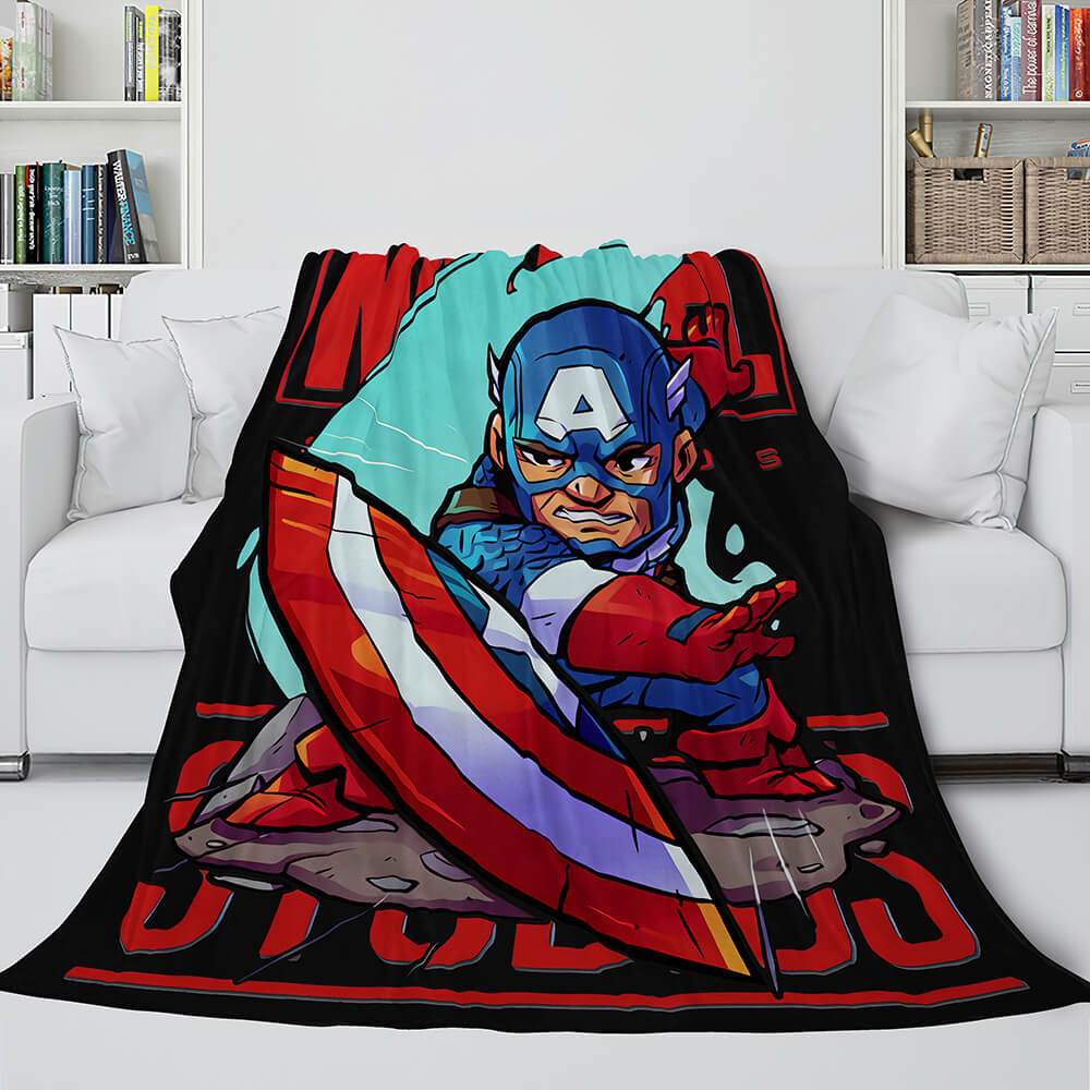 2024 NEW Marvel Hero Flannel Fleece Throw Cosplay Blanket Shawl Wrap Nap Quilt