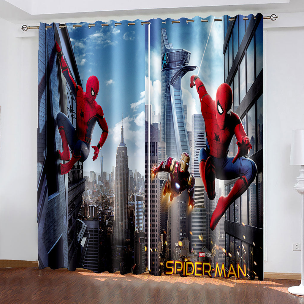 2025 NEW Marvel Spider-Man Curtains Blackout Window Drapes