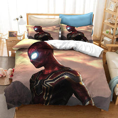 2024 NEW Marvel Spiderman Pattern Bedding Set Kids Quilt Covers