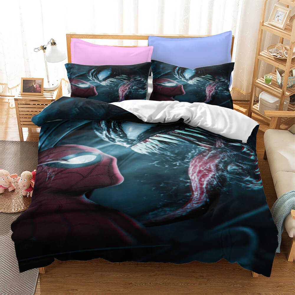 2024 NEW Marvel Spiderman Pattern Bedding Set Kids Quilt Covers